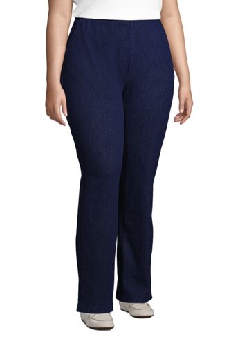 plus size cotton pants elastic waist