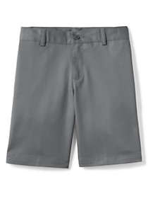 School Uniform Boys Plain Front Blend Chino Shorts, Front