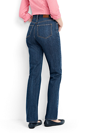 High Waisted Jeans Straight Leg Jeans Lands End
