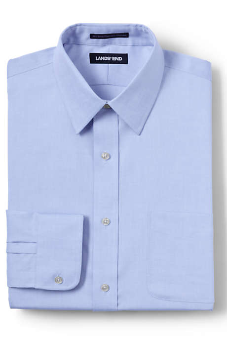 Men's Slim Fit No Iron Supima Pinpoint Straight Collar Shirt