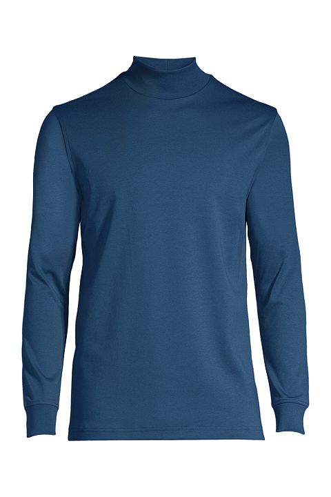 Super Soft Supima Mock Turtleneck 436988: Evening Blue