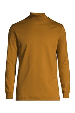 Super Soft Supima Mock Turtleneck 436988: Golden Brown