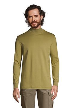 Super Soft Supima Mock Turtleneck 436988: Simply Olive