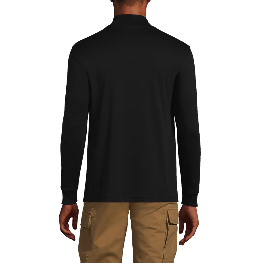 Men's Cotton Supima Mock Turtleneck view 3