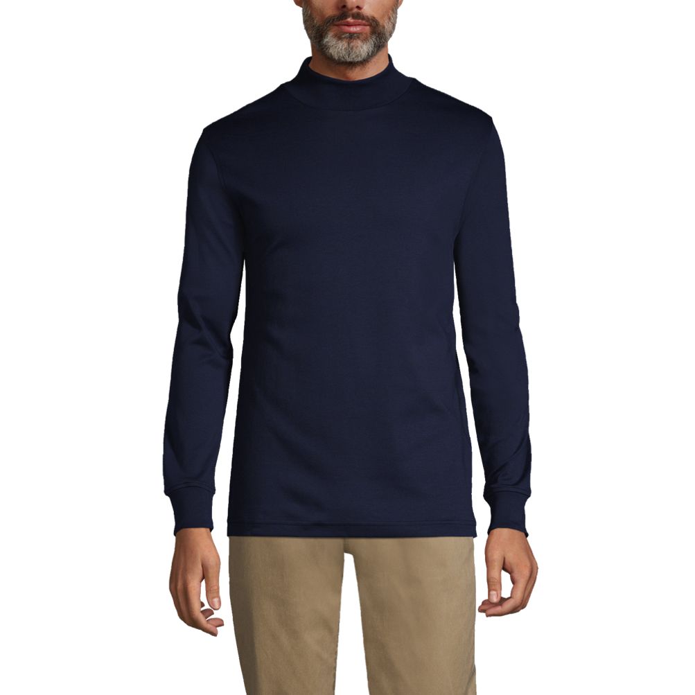 Lands end shop mens cotton turtleneck