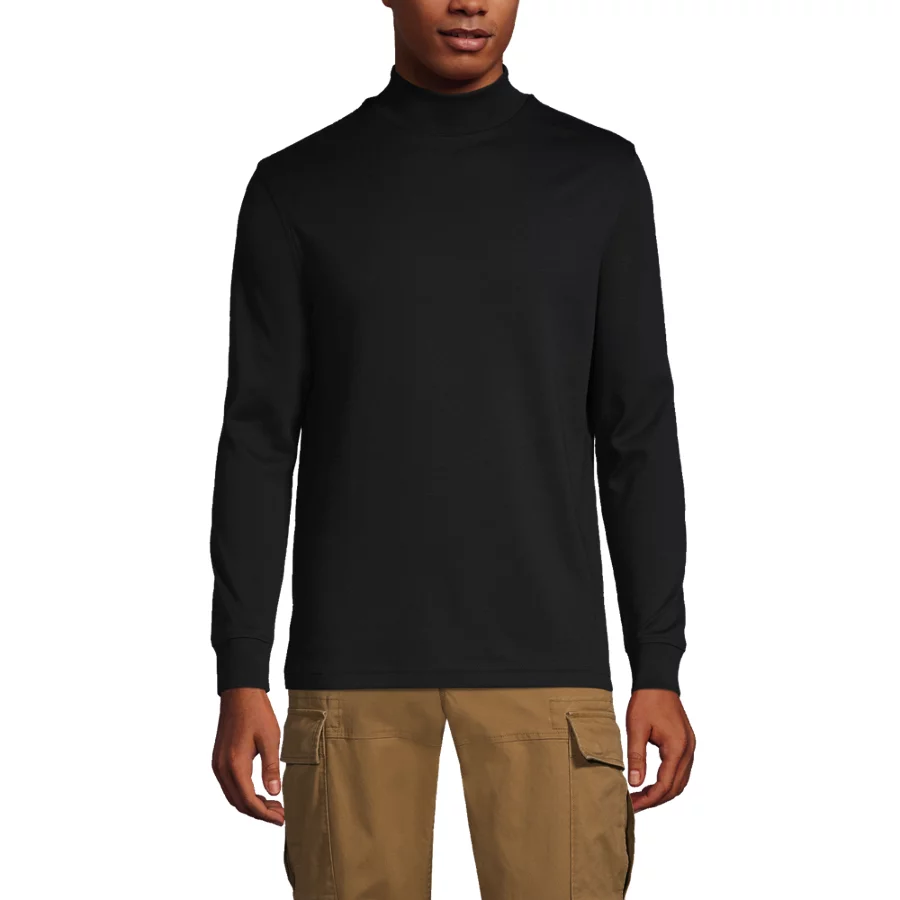 Men's Cotton Supima Mock Turtleneck view 2