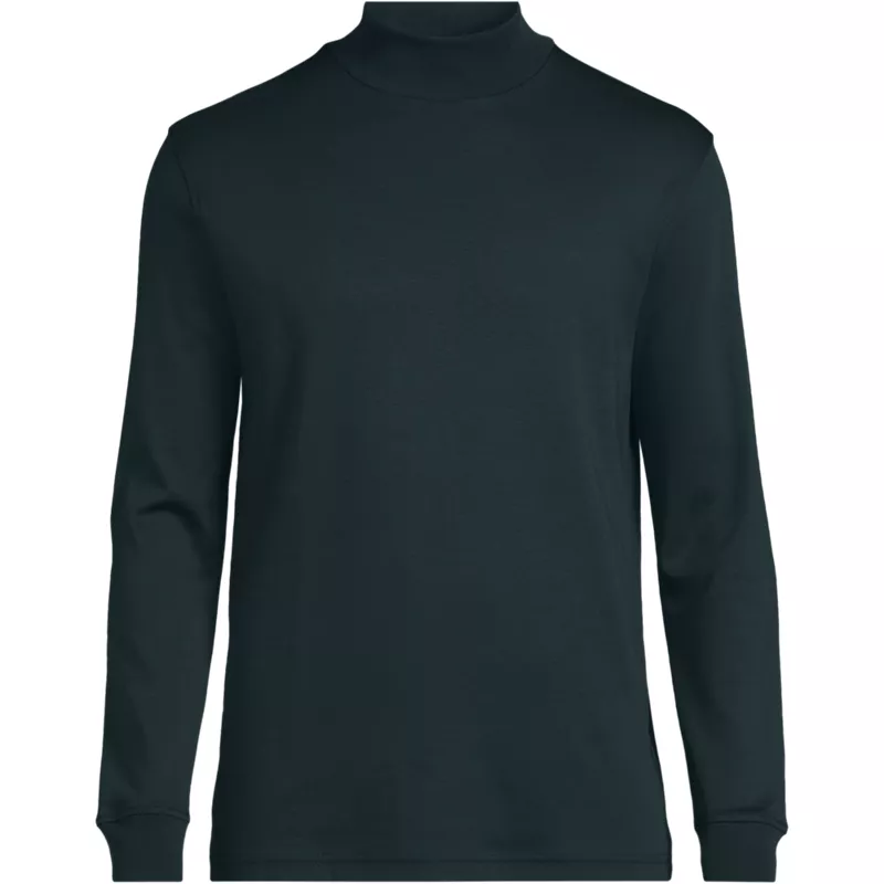 Men's Cotton Supima Mock Turtleneck, Front