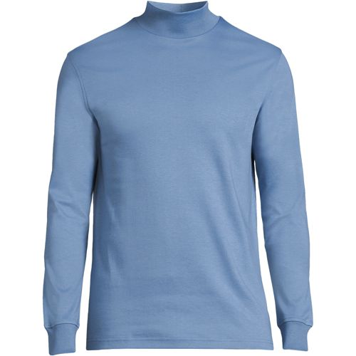 Men's Mock Turtleneck Shirts - Cotton and Microfiber Mock-Neck T-Shirt