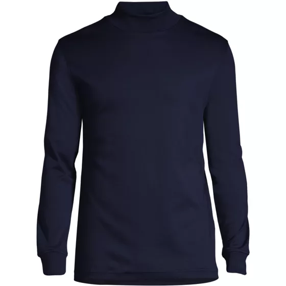 Men's Big and Tall Cotton Supima Mock Turtleneck - primary