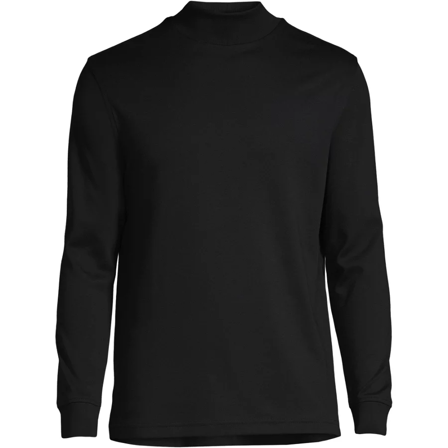 Men's Cotton Supima Mock Turtleneck view 1