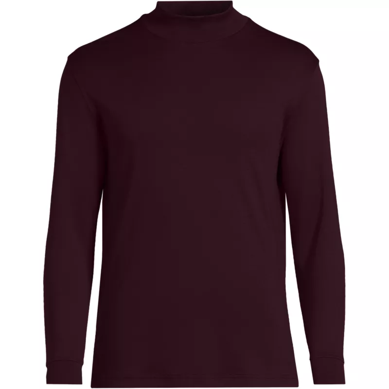 Men's Cotton Supima Mock Turtleneck, Front
