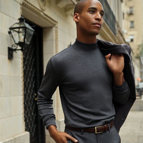 Men's Super Soft Supima Mock Turtleneck | research.engr.tu.ac.th