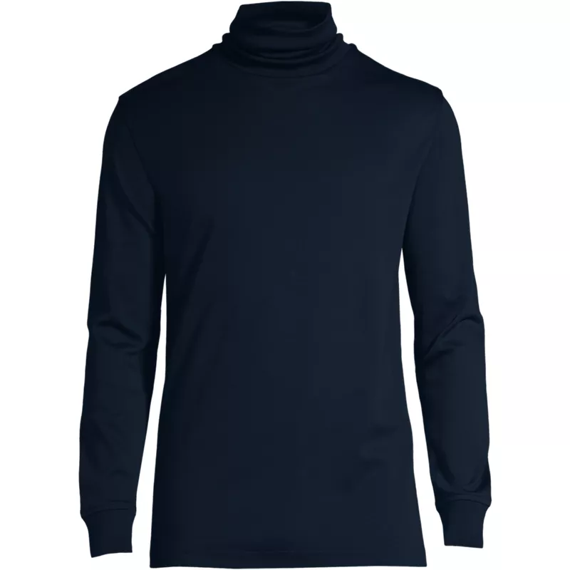 Men's Big Cotton Supima Turtleneck, Front