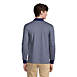 Men's Long Sleeve Jacquard Super Soft Supima Polo Shirt, Back