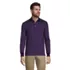 Men's Long Sleeve Jacquard Super Soft Supima Polo Shirt, Front