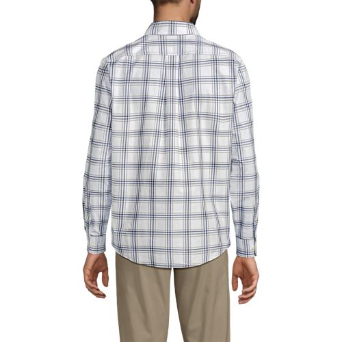 White/Indigo Blue Windowpane