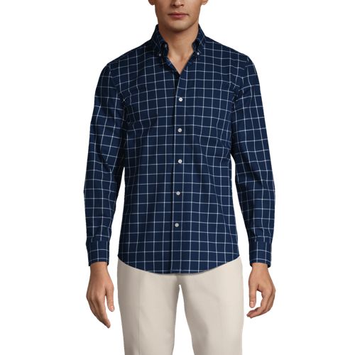 Lands' End Men's Traditional Fit No Iron Twill Shirt Quick delivery ...