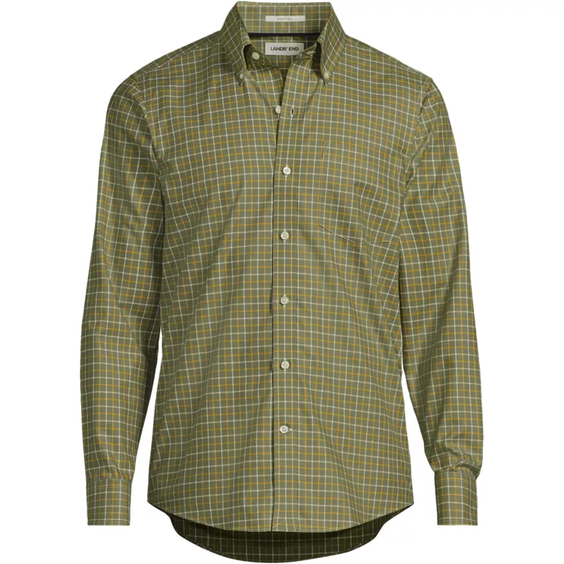 Men's Tailored Fit No Iron Twill Long Sleeve Shirt, Front