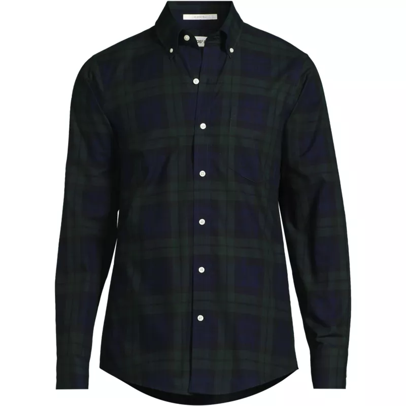 Men's Big and Tall Traditional Fit No Iron Twill Shirt, Front