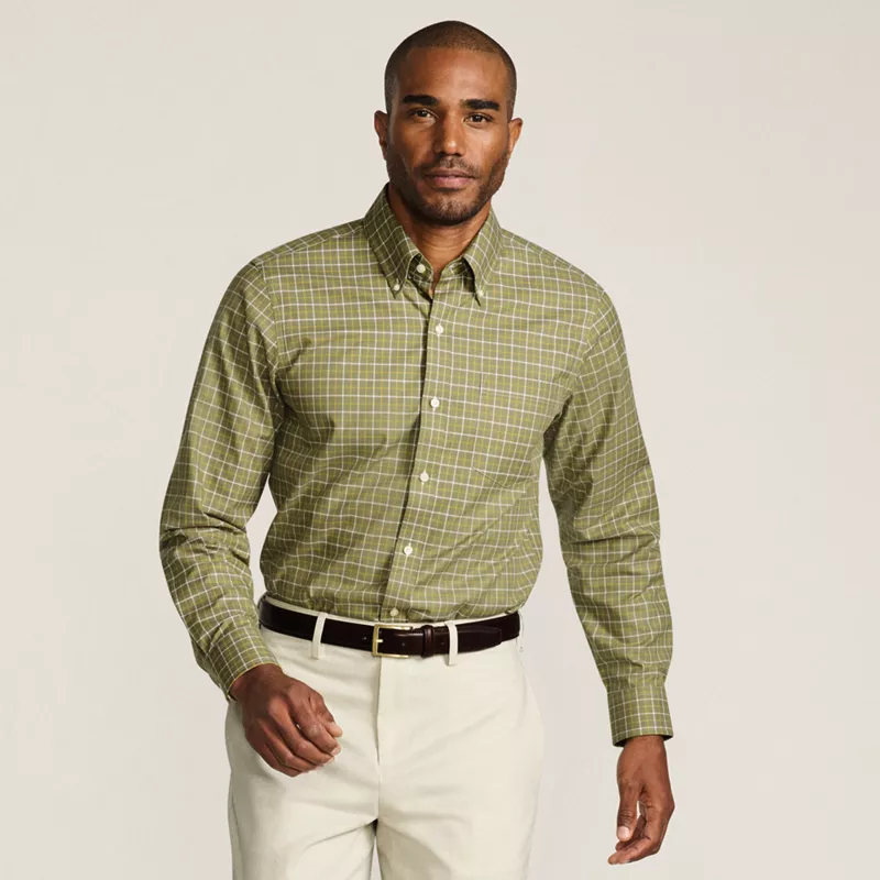 Men's Traditional Fit No Iron Twill Shirt, alternative image