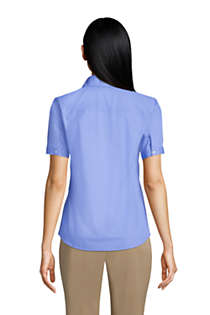 Women's Short Sleeve Broadcloth Shirt, Back