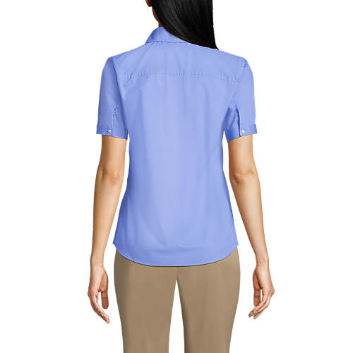 Women's Tall Short Sleeve Broadcloth Shirt - Secondary