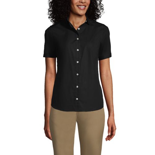 Women's Short Sleeve Broadcloth Shirt - image 2