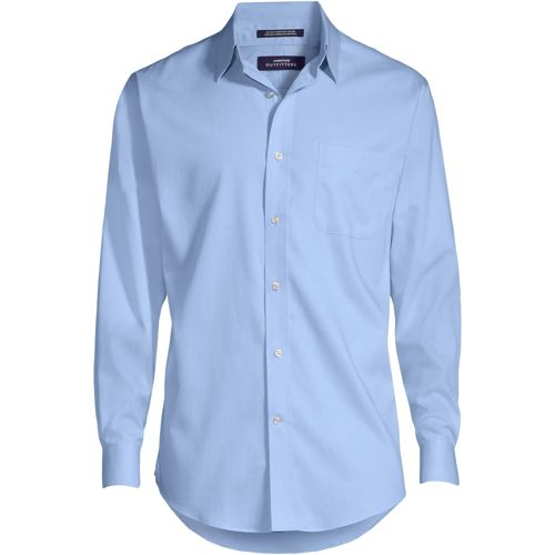 Men Long Sleeve Shirt Formal Work Tops Button Down Blouse Solid Casual  Clothes U