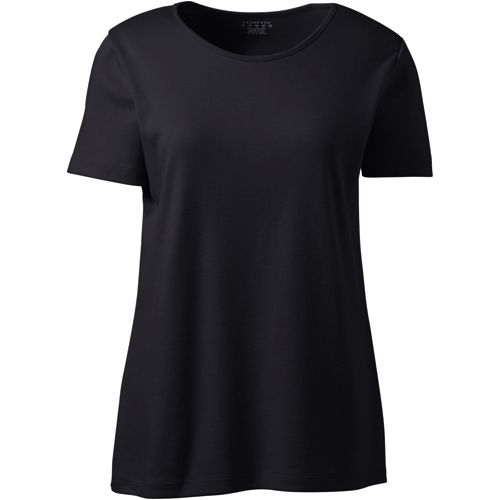 Women's Cotton Polyester Short Sleeve Jewelneck T-shirt