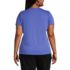 Women's Plus Size Short Sleeve Jewelneck T-shirt, Back
