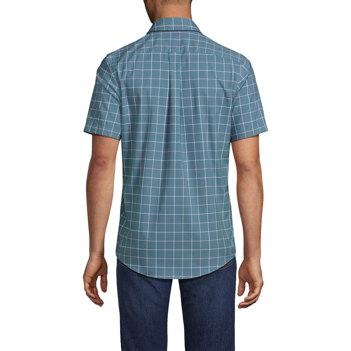 Men's Short Sleeve Traditional Fit No Iron Sportshirt