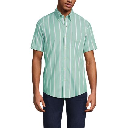 Men's Short Sleeve No Iron Twill Shirt - image 1