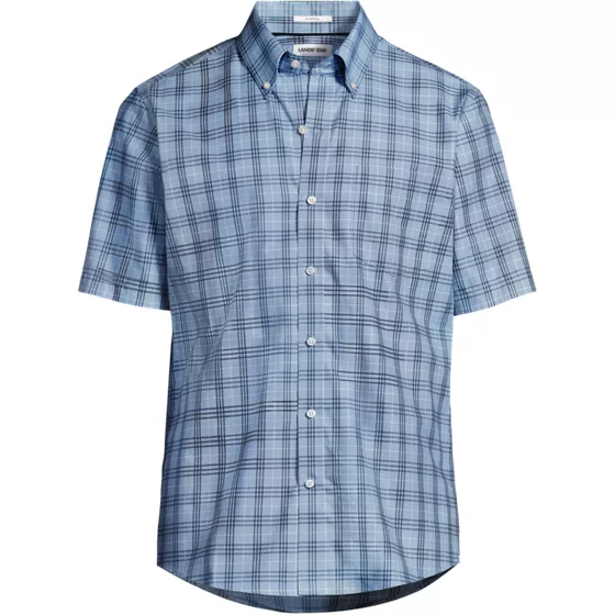 Men's Big Short Sleeve Traditional Fit No Iron Sportshirt - primary