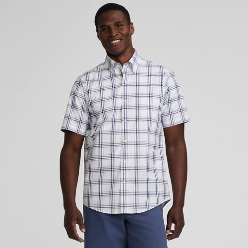 Men's Short Sleeve No Iron Twill Shirt | Lands' End