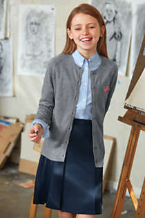 School Uniform Girls Ponte Pleat Skirt, alternative image
