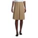 School Uniform Women's Ponte Pleat Skirt at the Knee, Front