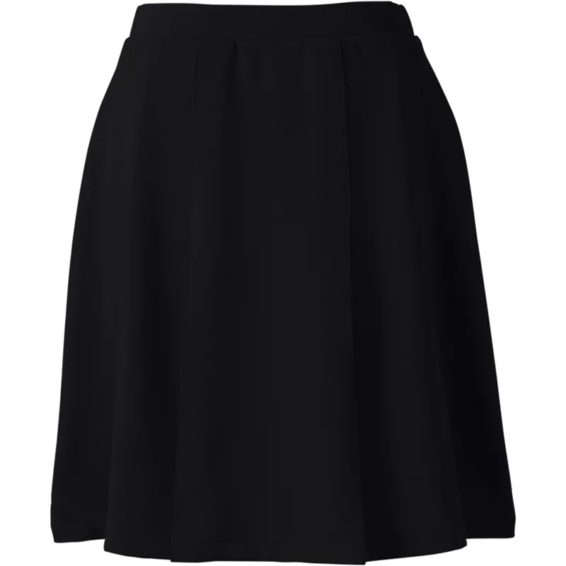 Women's Ponte Pleat Skirt Top of Knee, Front