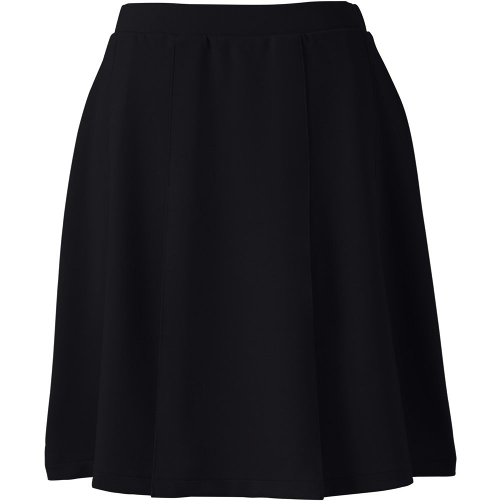 Women's Ponte Pleat Skirt Top of Knee | Lands' End
