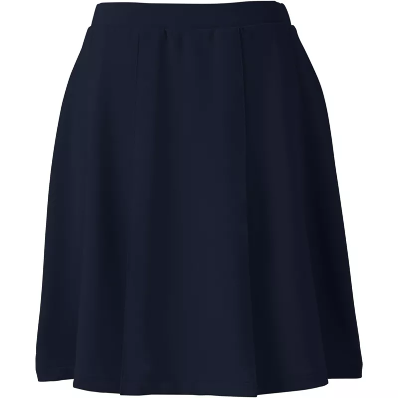 Women's Ponte Pleat Skirt Top of Knee, Front