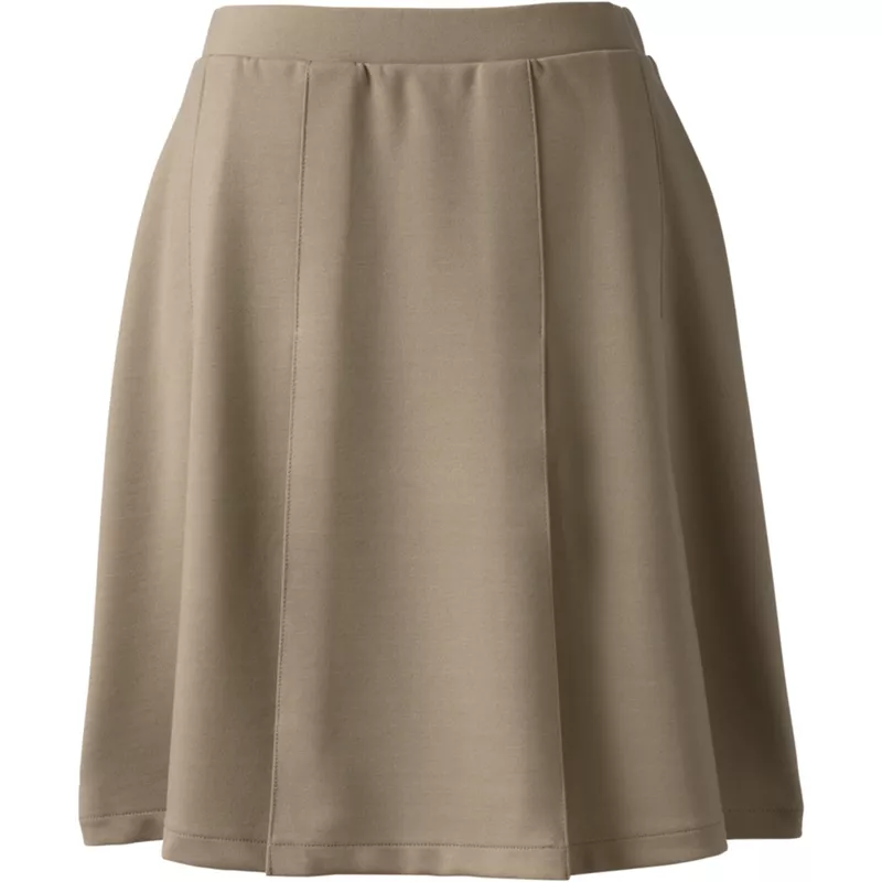 Women's Ponte Pleat Skirt Top of Knee, Front