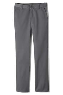 School Uniform Juniors Perfect Fit Plain Front Blend Chino Pants, Front