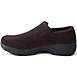 Women's Wide Width All Weather Suede Leather Slip On Moc Shoes, alternative image
