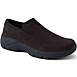 Women's Wide Width All Weather Suede Leather Slip On Moc Shoes, Front