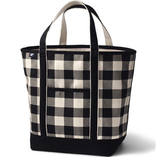 Large Open Top Canvas Tote