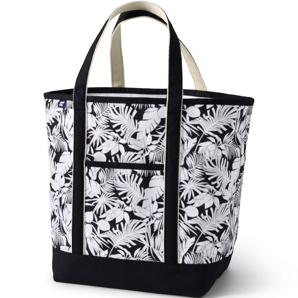 Custom Natural Cotton Tote with Zipper and Inside Pocket | Bag-all Black