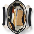 Medium Print 5 Pocket Open Top Canvas Tote Bag