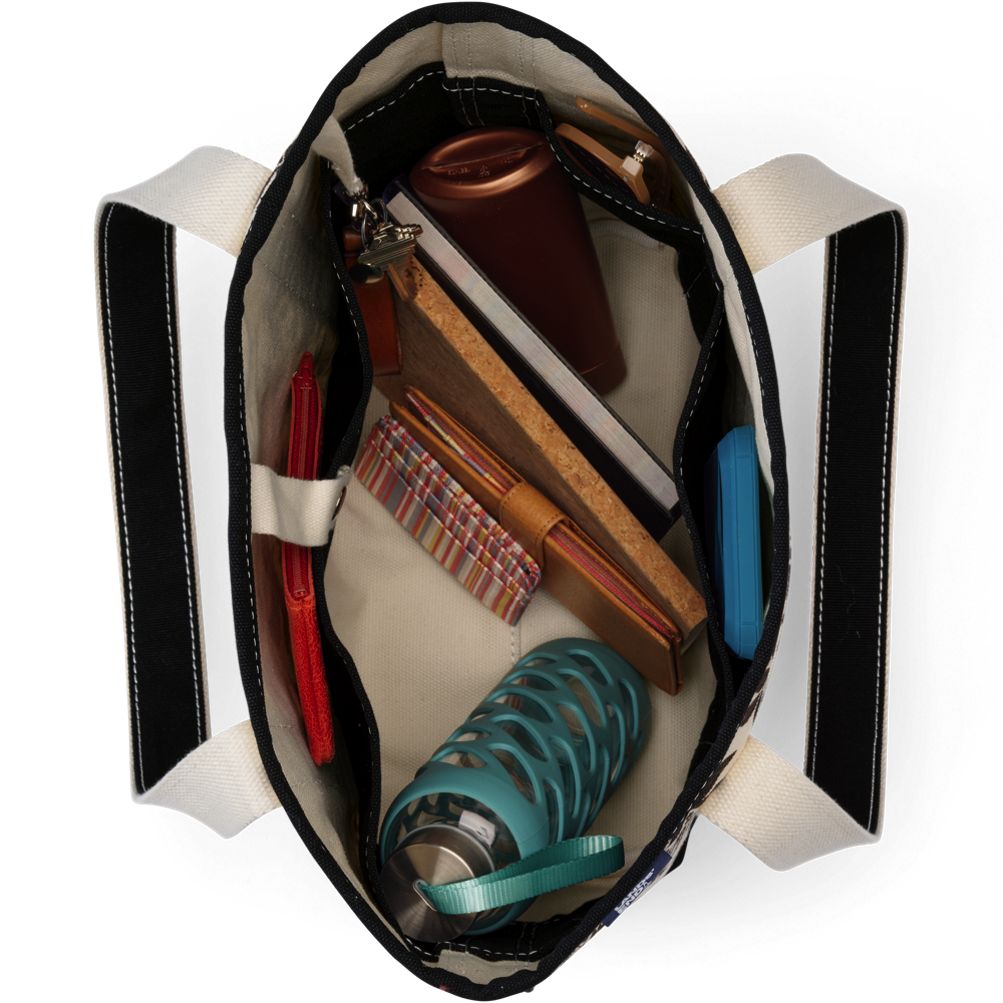 Medium Print 5 Pocket Open Top Canvas Tote Bag | Lands' End