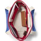 Medium Print 5 Pocket Open Top Canvas Tote Bag