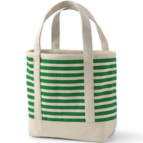 Medium Print 5 Pocket Open Top Canvas Tote Bag, Back