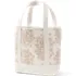 Medium Print 5 Pocket Open Top Canvas Tote Bag, Back